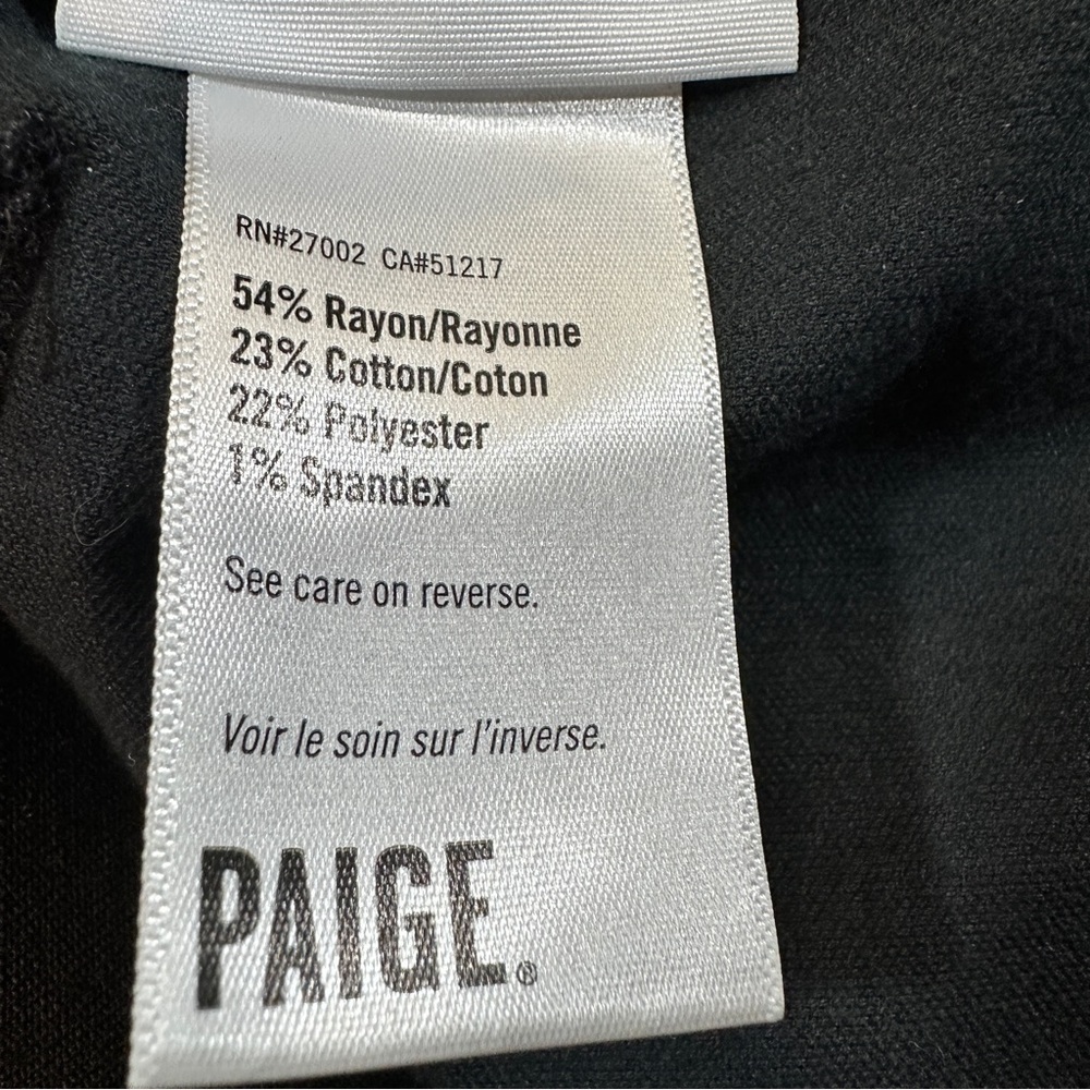 Paige Hoxton Ultra Skinny Jeans Women's 30 Velvet Onyx‎ Black Stretch Denim - Picture 8 of 16